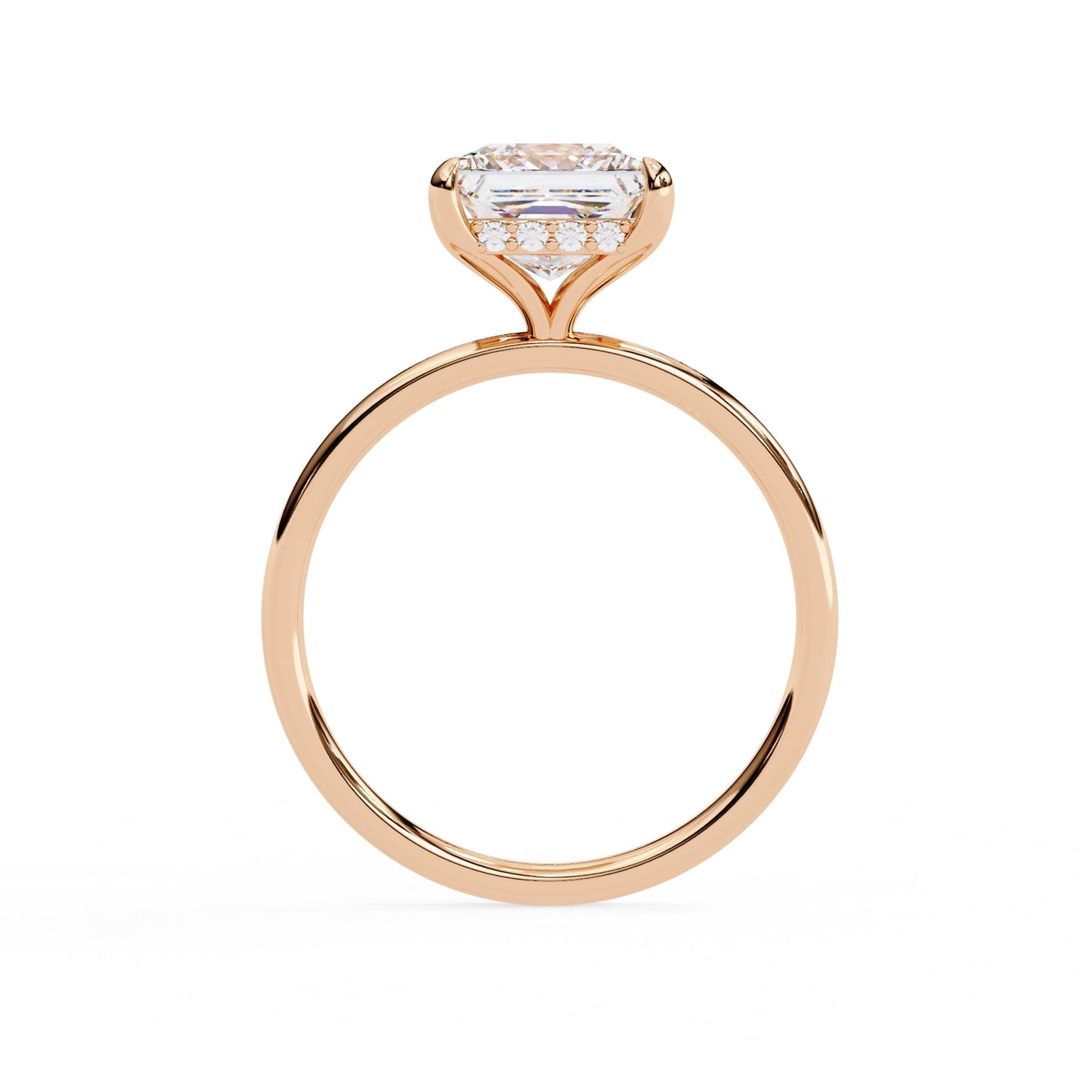 Princess Cut Solitaire Diamond Engagement Ring