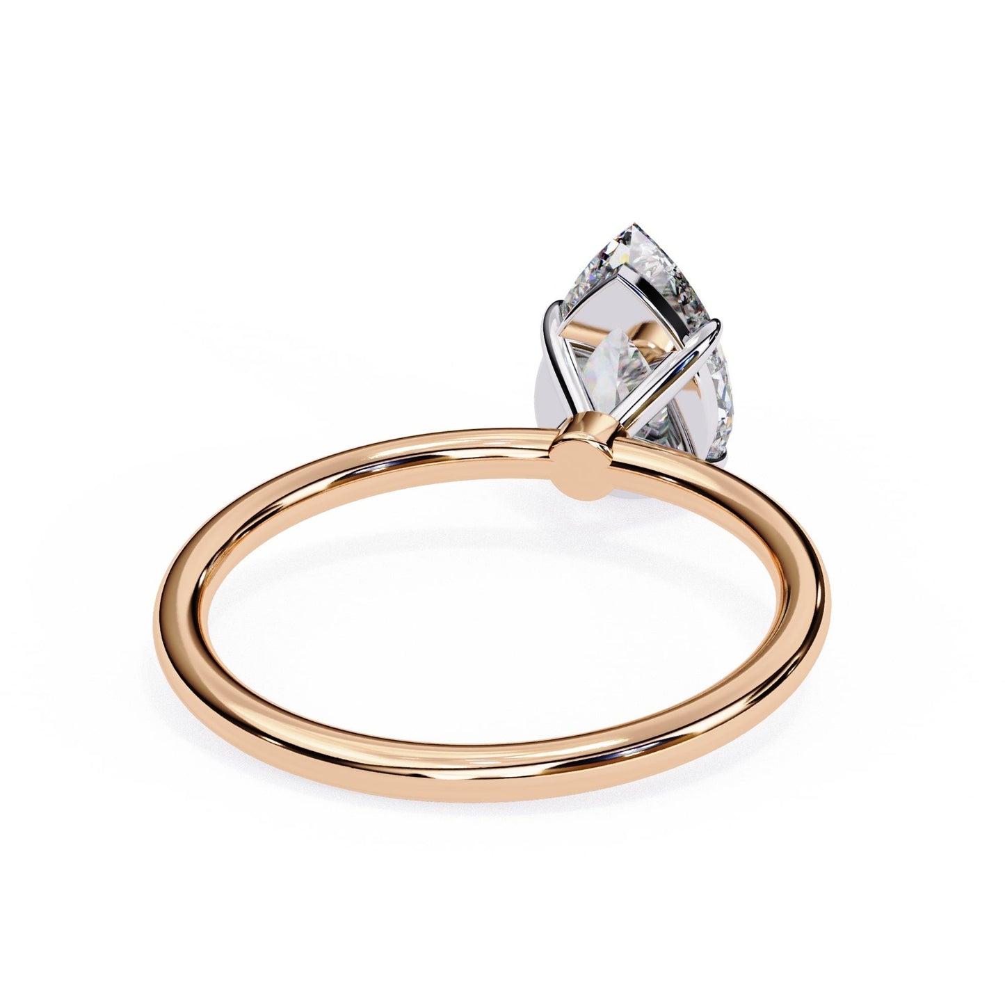 Classic Pear Diamond Solitaire Engagement Ring
