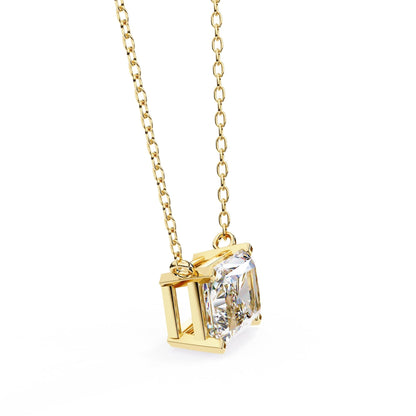 Gorgeous Radiant Lab Diamond  Solitaire Pendant