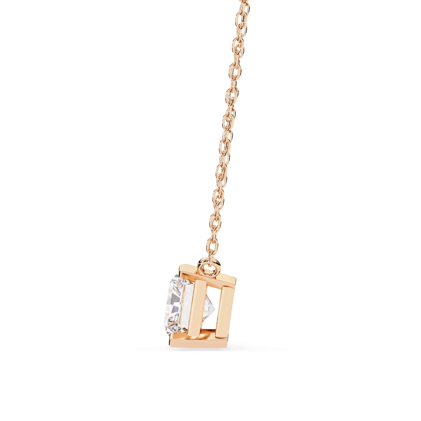 Gorgeous Radiant Lab Diamond  Solitaire Pendant