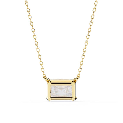 Gorgeous Radiant Lab Diamond  Solitaire Pendant