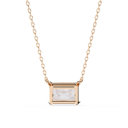 Gorgeous Radiant Lab Diamond  Solitaire Pendant