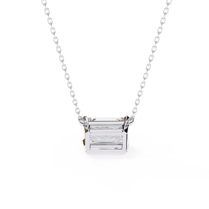 Gorgeous Radiant Lab Diamond  Solitaire Pendant