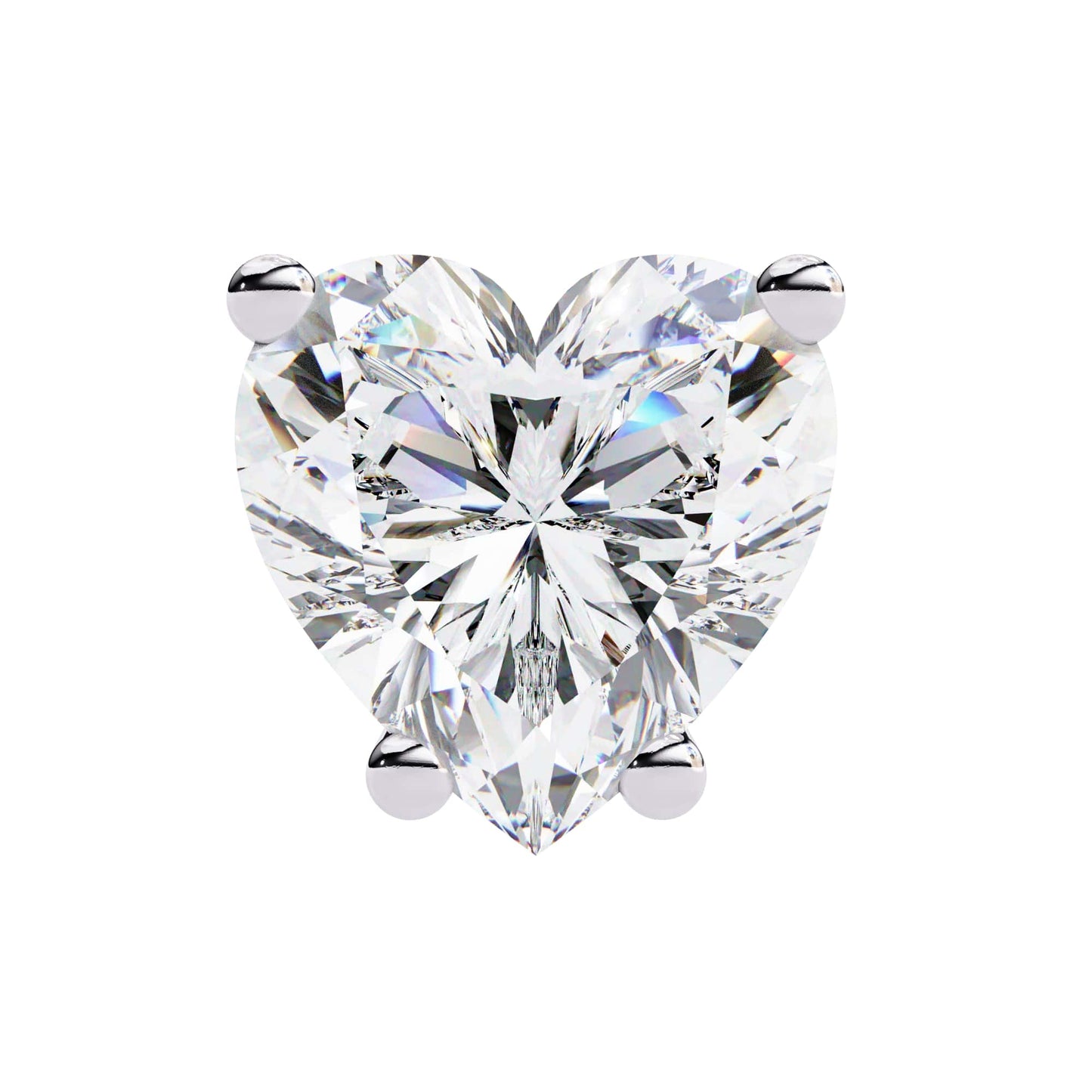 Heart Shaped Stud Earrings