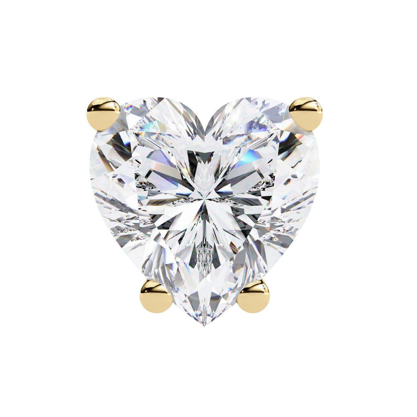 Heart Shaped Stud Earrings