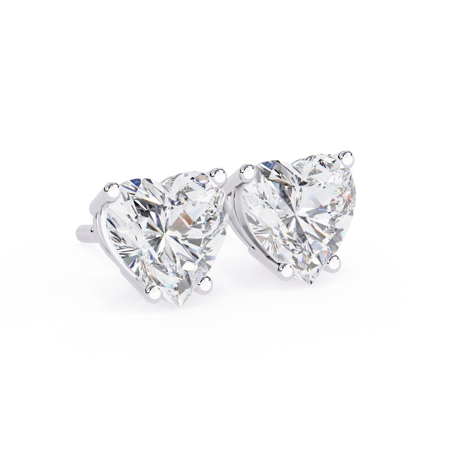 Heart Shaped Stud Earrings