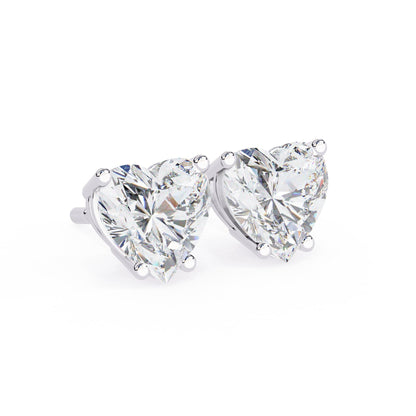 Heart Shaped Stud Earrings