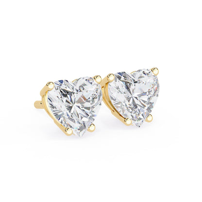 Heart Shaped Stud Earrings