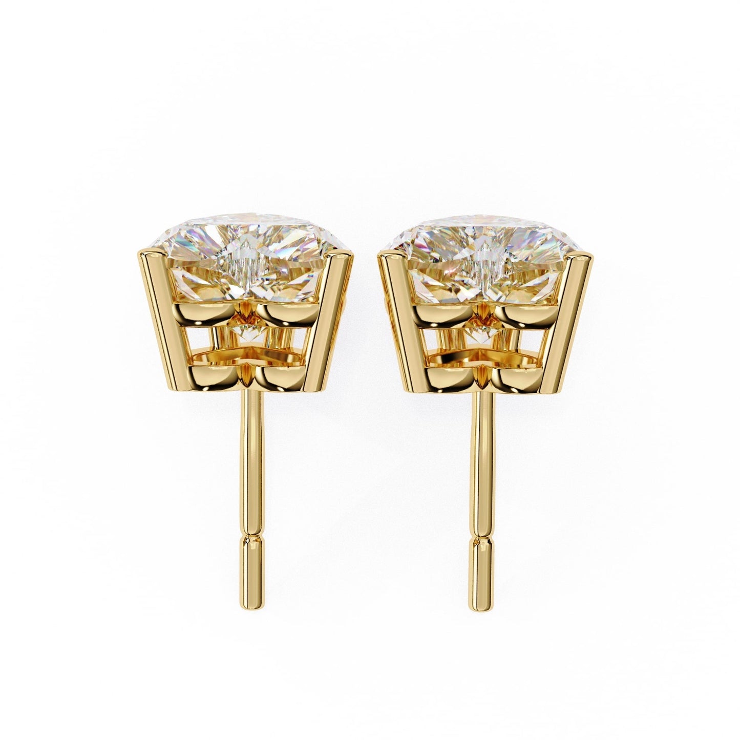 Heart Shaped Stud Earrings