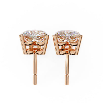 Heart Shaped Stud Earrings