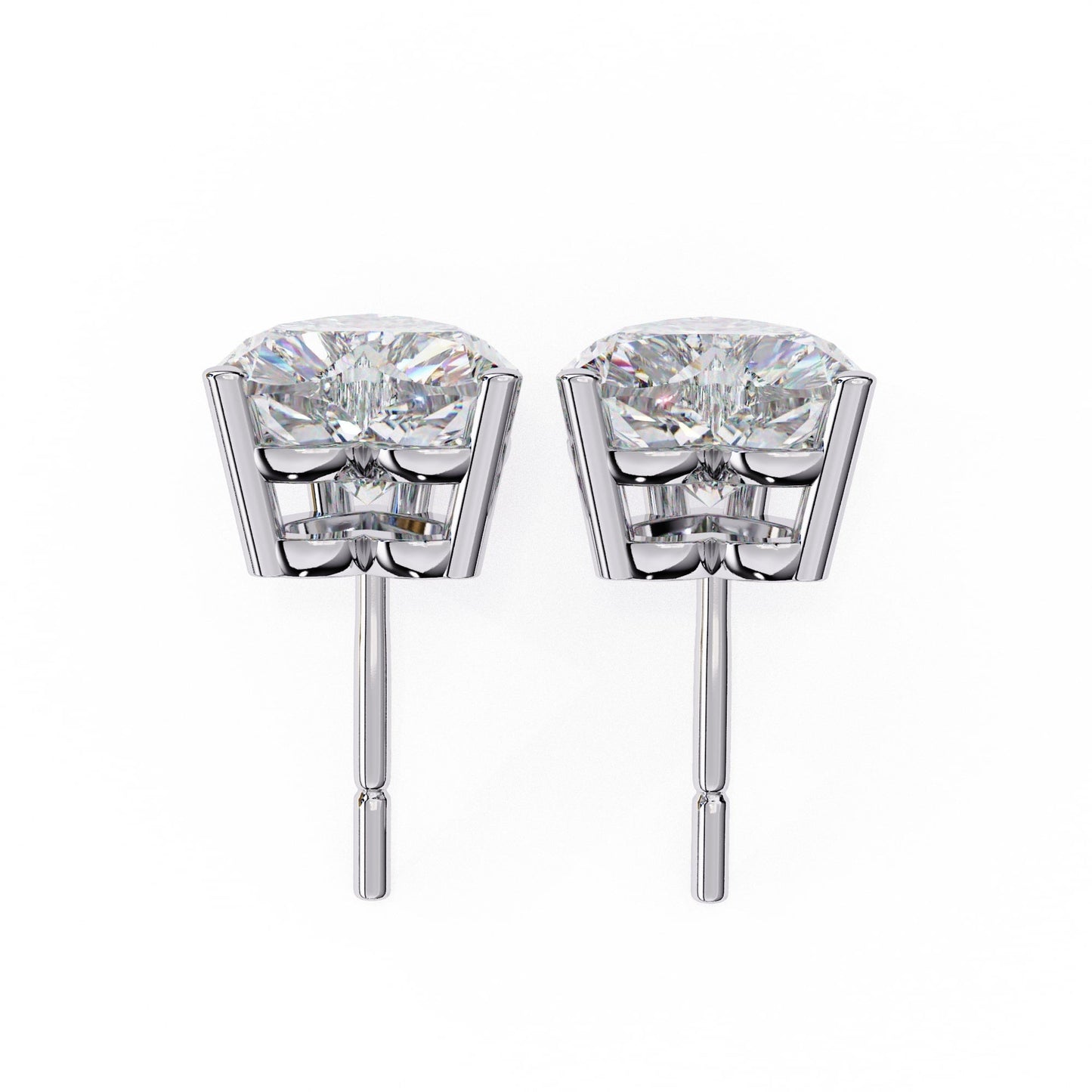 Heart Shaped Stud Earrings