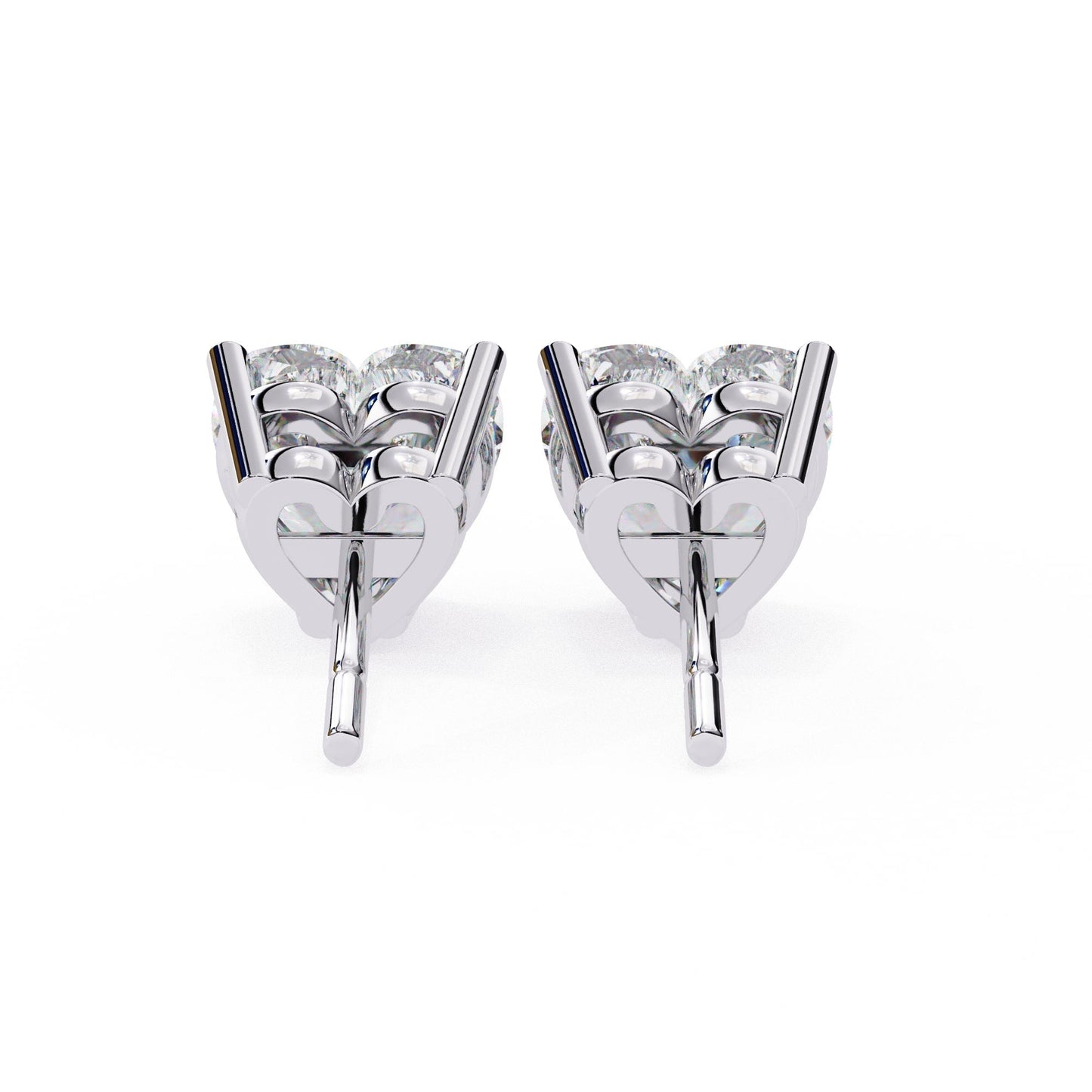 Heart Shaped Stud Earrings