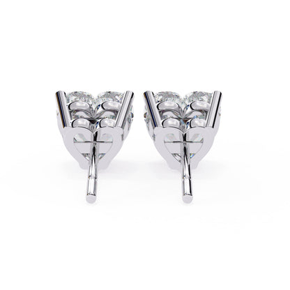 Heart Shaped Stud Earrings