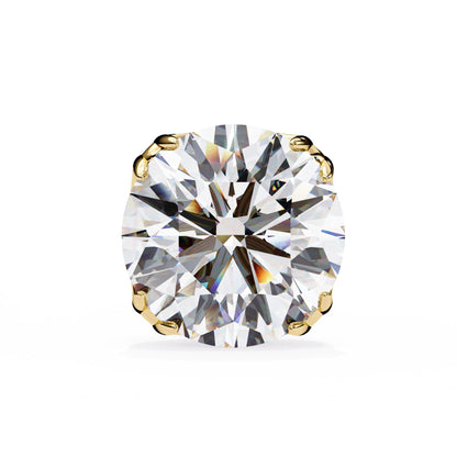 Round Lab Diamond Stud Earrings