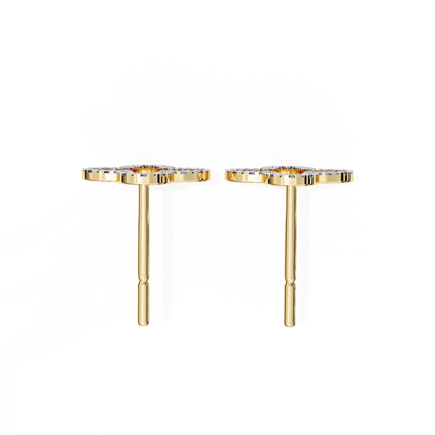 Clover Diamond Studs