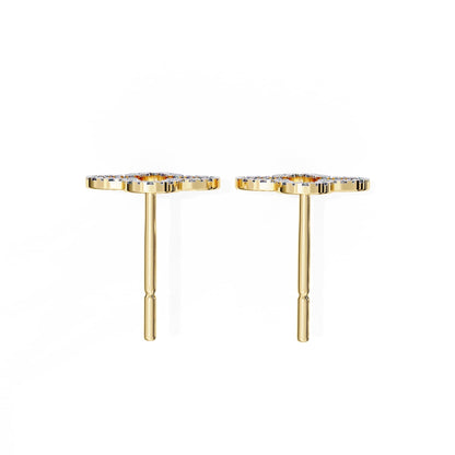 Clover Diamond Studs