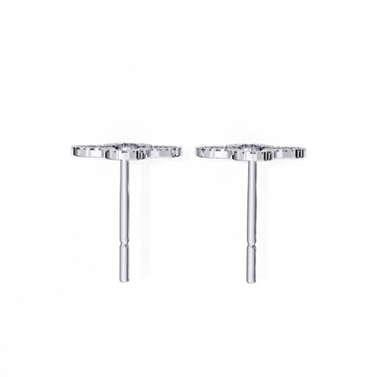 Clover Diamond Studs