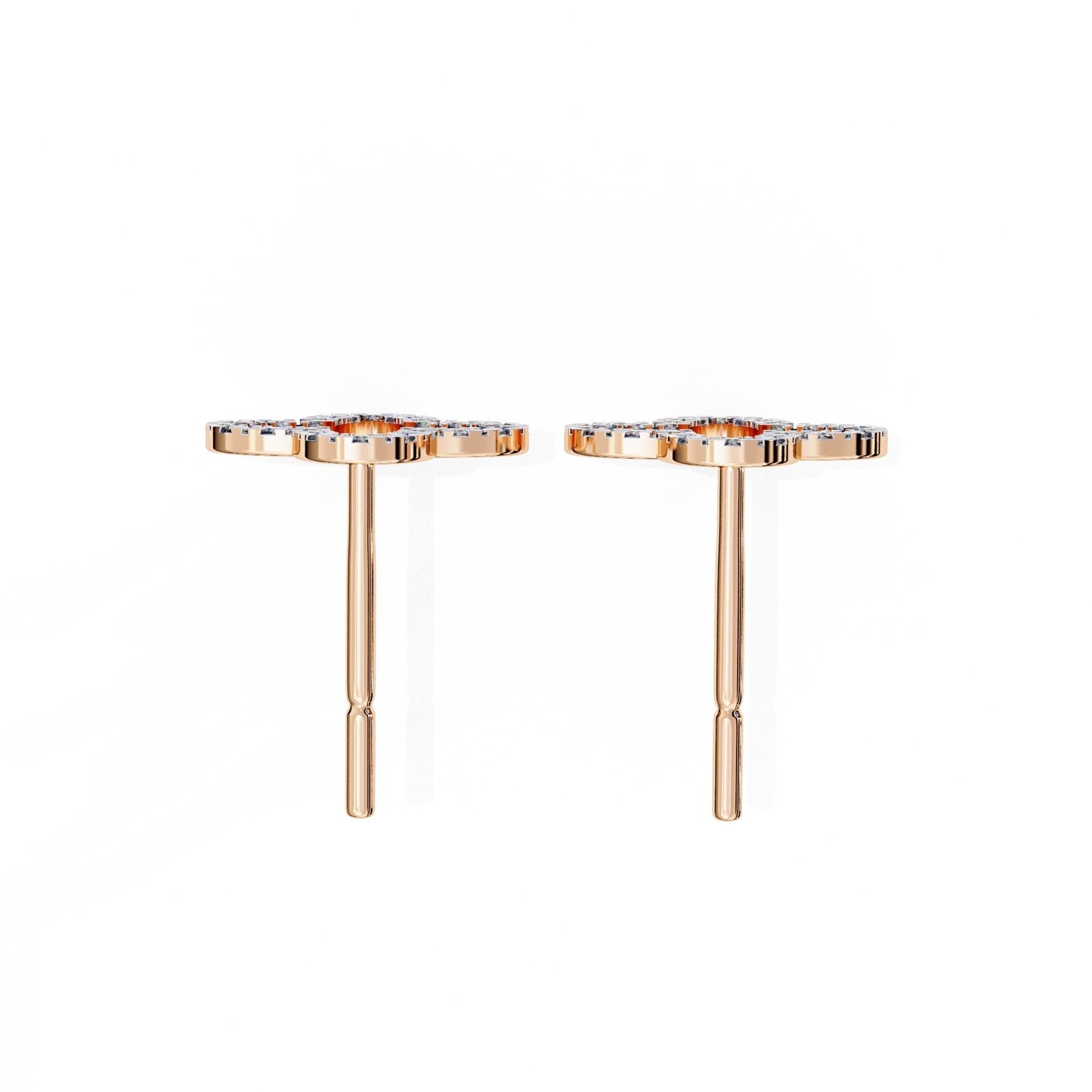 Clover Diamond Studs