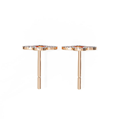 Clover Diamond Studs