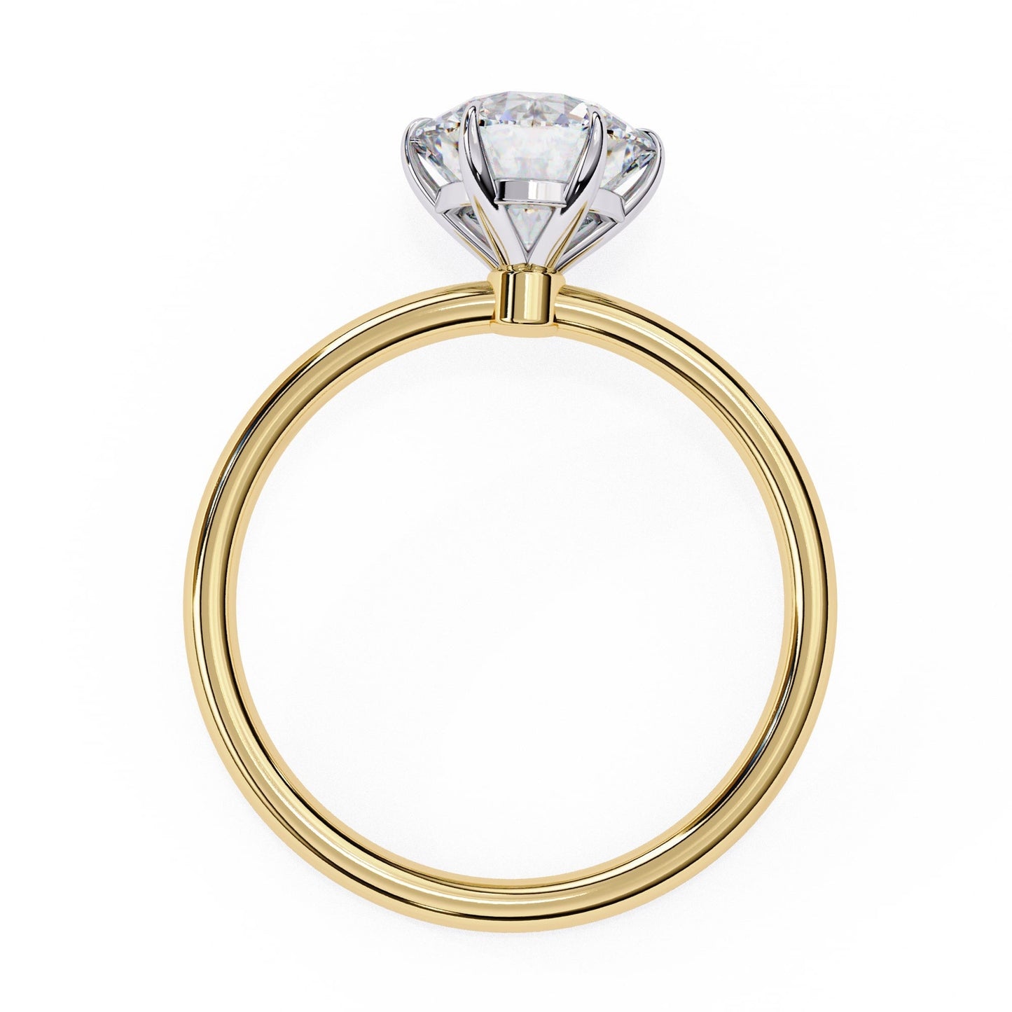Round Cut Solitaire Diamond Engagement Ring