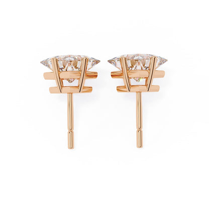 Princess cut Lab Grown Diamond Stud Earrings