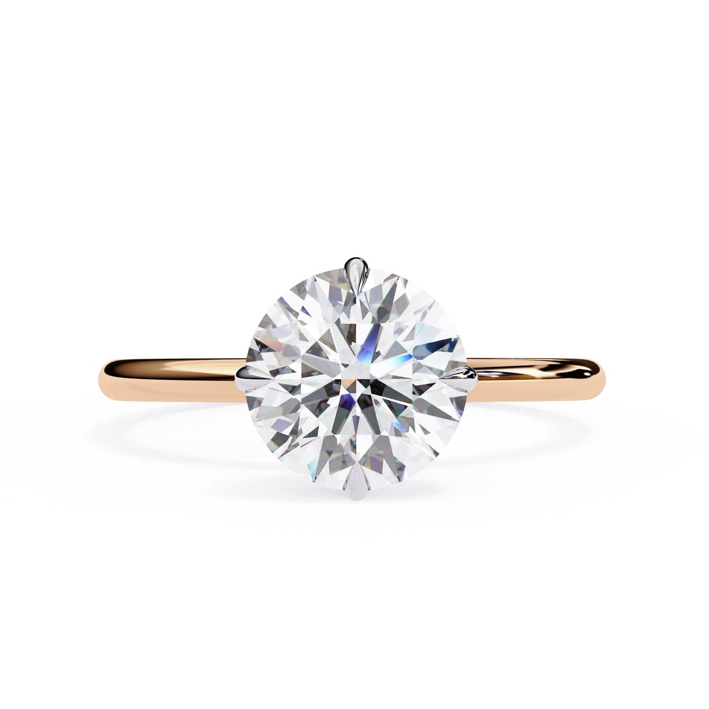 Round Cut Solitaire Diamond Engagement Ring