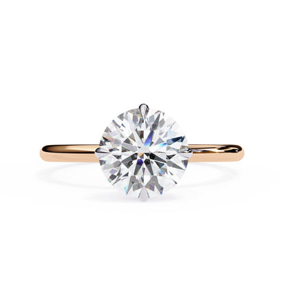 Round Cut Solitaire Diamond Engagement Ring