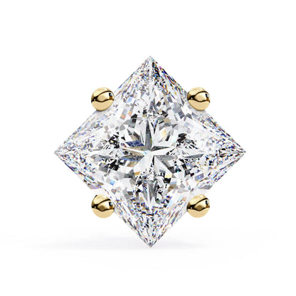 Princess cut Lab Grown Diamond Stud Earrings
