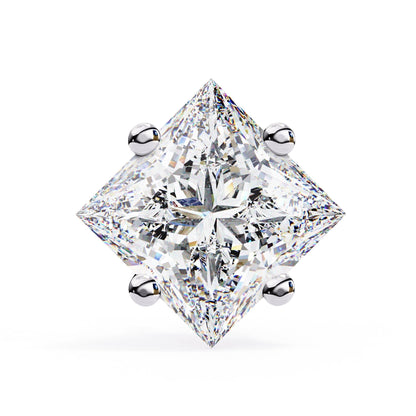 Princess cut Lab Grown Diamond Stud Earrings