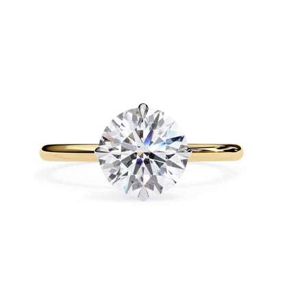 Round Cut Solitaire Diamond Engagement Ring