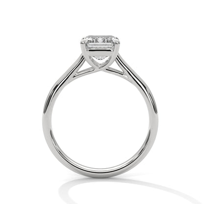 2 Carat Emerald Diamond Solitaire Ring