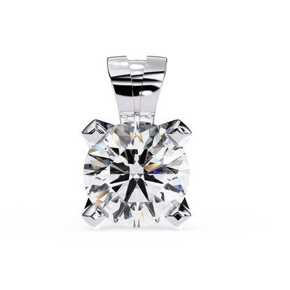 4 Prong Round Lab Diamond Pendant
