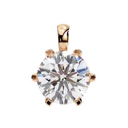 Refined Round  Lab Grown Pendant