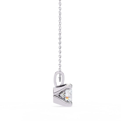 4 Prong Round Lab Diamond Pendant