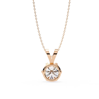 6 Prong Round Lab Grown Diamond Pendant