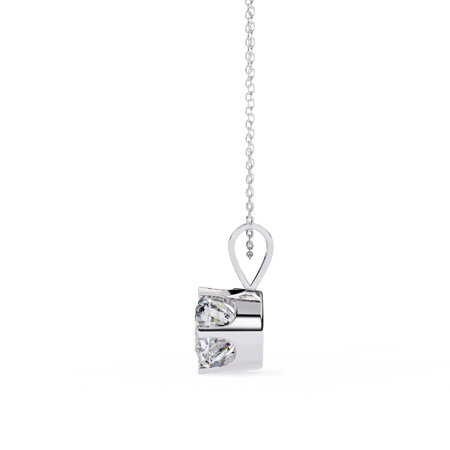 6 Prong Round Lab Grown Diamond Pendant