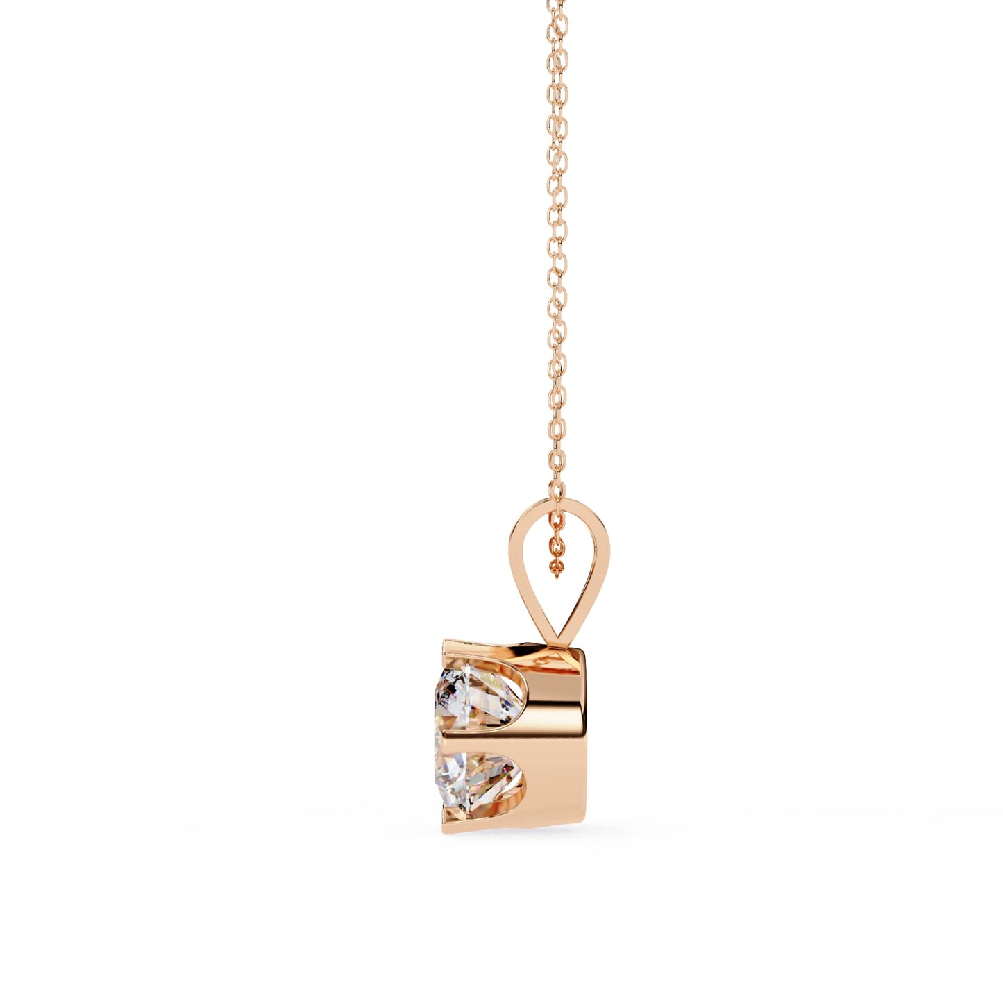 6 Prong Round Lab Grown Diamond Pendant