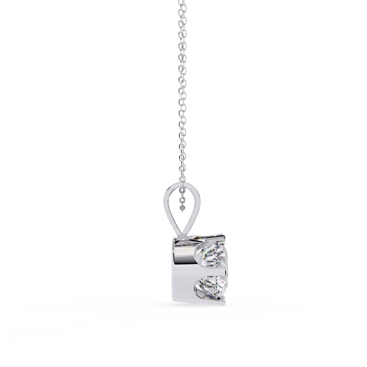 6 Prong Round Lab Grown Diamond Pendant