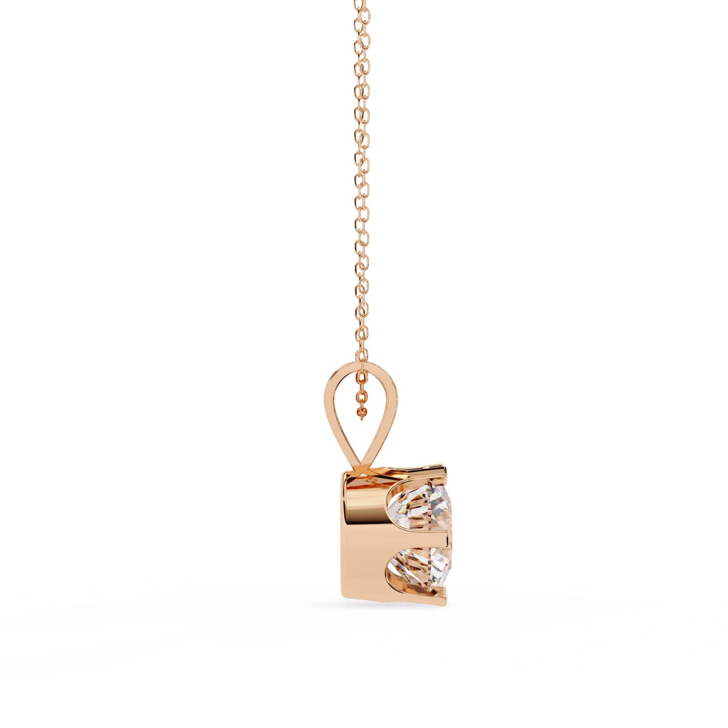 6 Prong Round Lab Grown Diamond Pendant