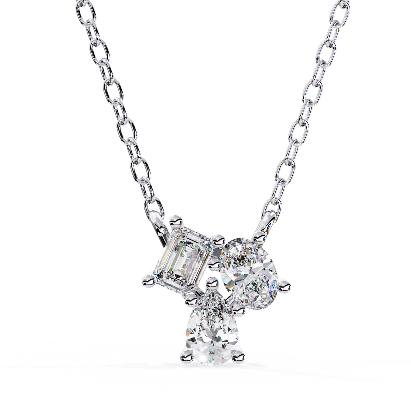 Dazzling Trio Lab Grown Diamond Pendant