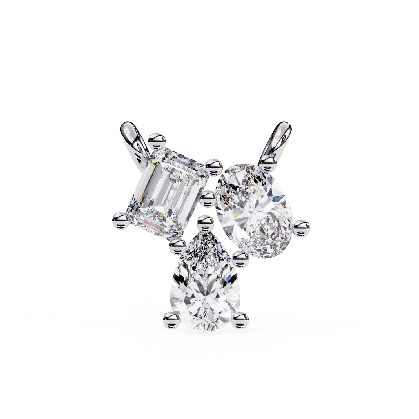 Dazzling Trio Lab Grown Diamond Pendant
