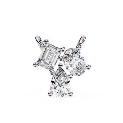 Dazzling Trio Lab Grown Diamond Pendant