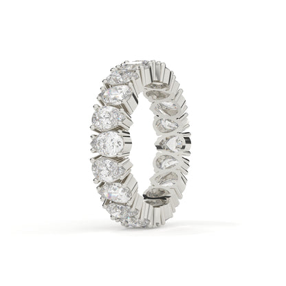 Diamond ring with a white background