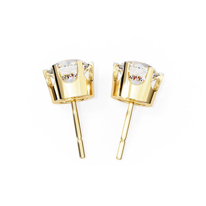 Round Lab Grown Diamond Stud Earrings