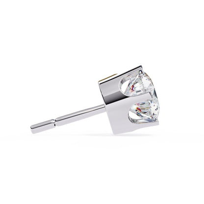 Round Lab Grown Diamond Stud Earrings