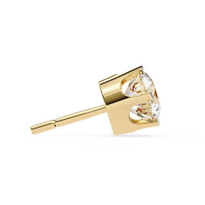 Round Lab Grown Diamond Stud Earrings