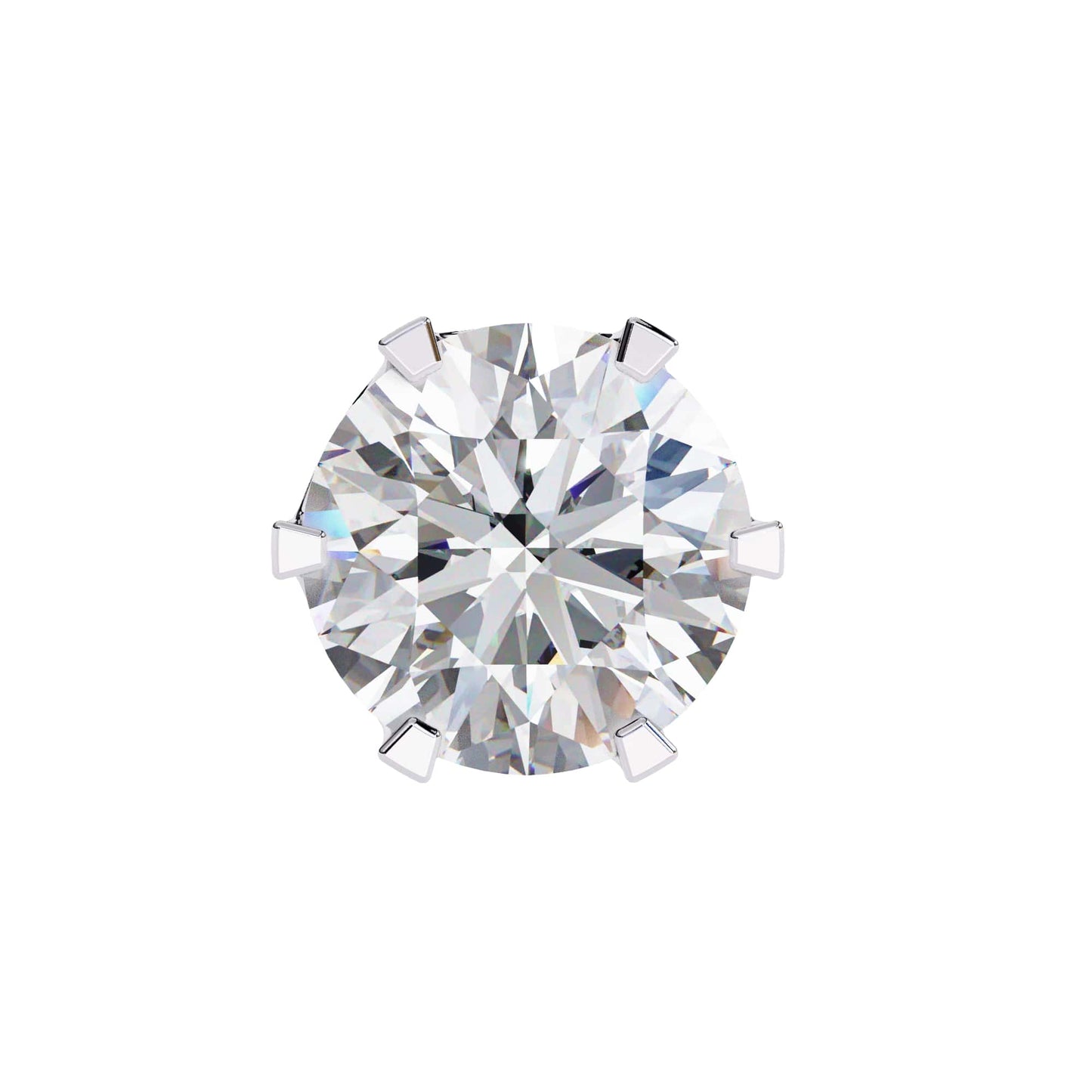 Round Lab Grown Diamond Stud Earrings