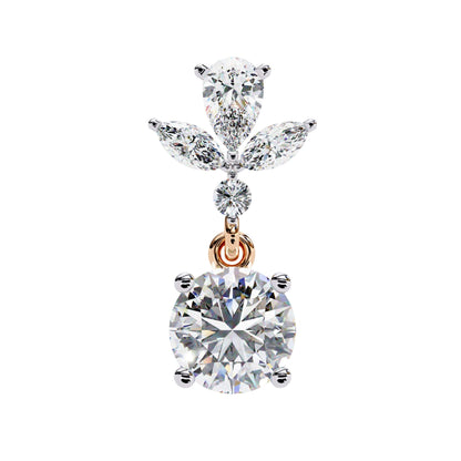 Multi Shape Lab Diamond Dangler Earrings