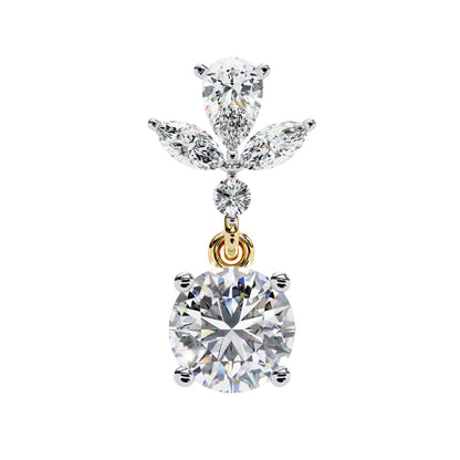 Multi Shape Lab Diamond Dangler Earrings