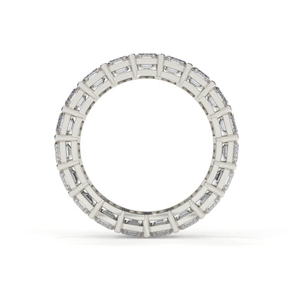 Lab Grown Emerald Diamond Full Eternity Ring